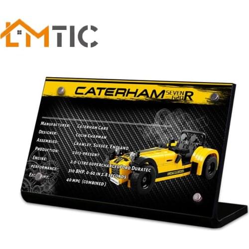 Acrylic display stand brand for the creator of seven 620R toy building blocks of Caterham model 21307