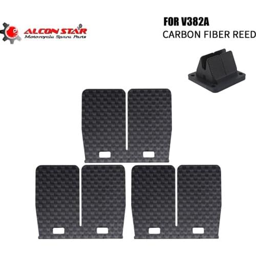 Alconstar- 10/20pcs Carbon Fiber Reed Valve Petals V-Force 3 Reed Blades Valve SystemV382A For YAMAHA YZ85 1993-20001