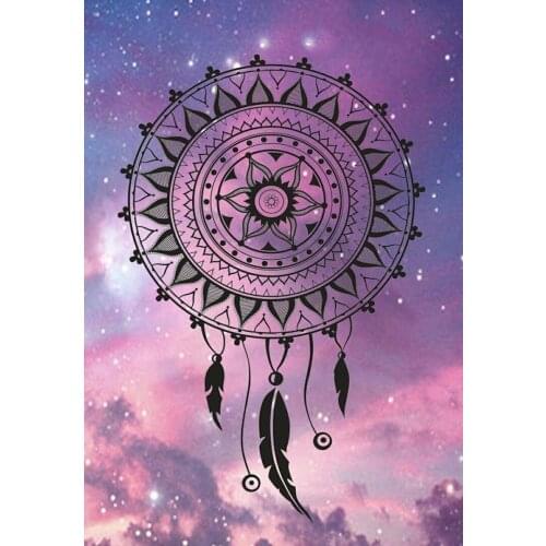 JMINE Div 5D Indian Dream Catcher Feathers Galaxy Full Diamond Painting cross stitch kits art Scenic 3D paint by diamonds