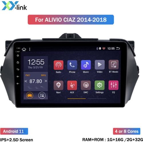 Android 8.1 screen Car Radio Multimedia Player For Suzuki Alivio Ciaz 2014 2015 2016 2017 2018 GPS Navigation system with camera