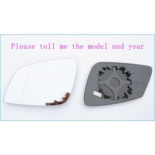 Sideview Rear Mirror Lens Customize for BMW 1/ 3/ 5 /7series White Mirror Blue Glass with Heating Turn Signal LED Large Vision