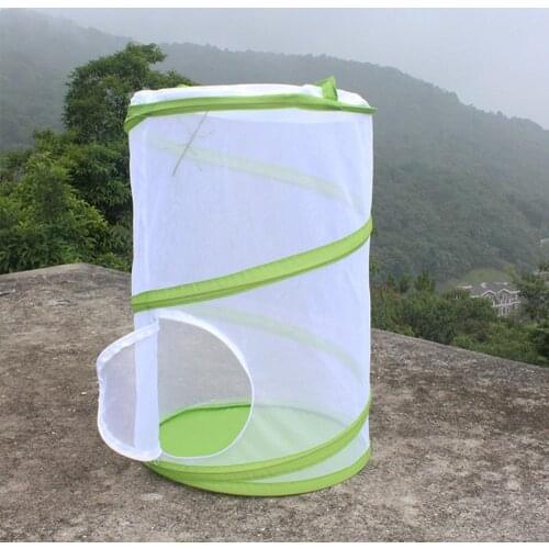 Large Insect Cage 35*50cm Outdoor Garden Butterfly Grasshopper Net Cloth Breeding Zipper Mantis Pet Seedling Incubator Light Box