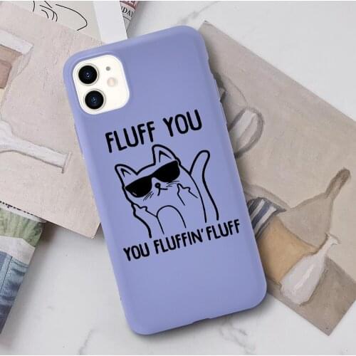 Black Cat for iPhone 11 Case 11Pro Max 8 Plus SE 2020 Liquid Silicone 7 Plus X XS Soft Funda 10 Cover for iPhone 8P Coque 6SP 6P