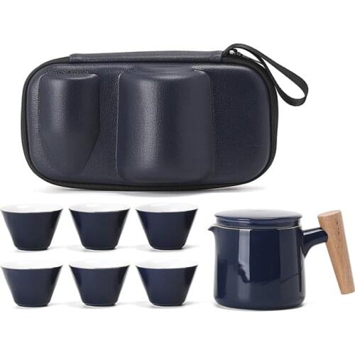 Black white crockery ceramic teapot kettles tea cups porcelain chinese kung fu tea set drinkware Free shipping