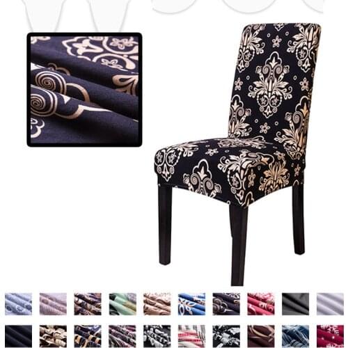 Stretch Dining Universal Size Big Elastic Spandex Chair Covers Wedding Stretch Cushion Chair Shair Covers Slipcover For Chair