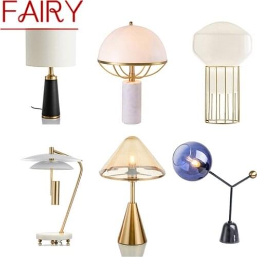 FAIRY Modern Ceramic Table Lamps For Bedside Variety Design E27 Desk Lights Home LED Decoration Foyer Living Room Hotel