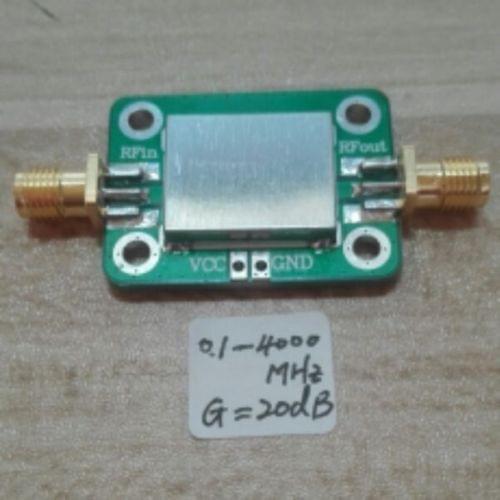 LNA 0.1--4000MHz Gain:20dB Broadband RF amplifier FM HF VHF / UHF Ham Radio