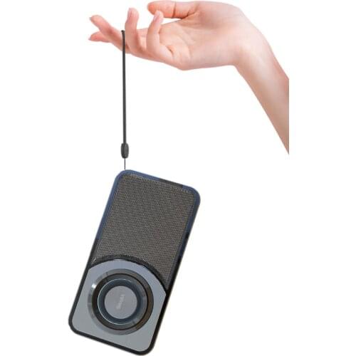 Mini Portable Wireless Bluetooth Speaker Ultra-thin HiFi Super Subwoofer Column LED Light Built-in Microphone, Hands-free Call