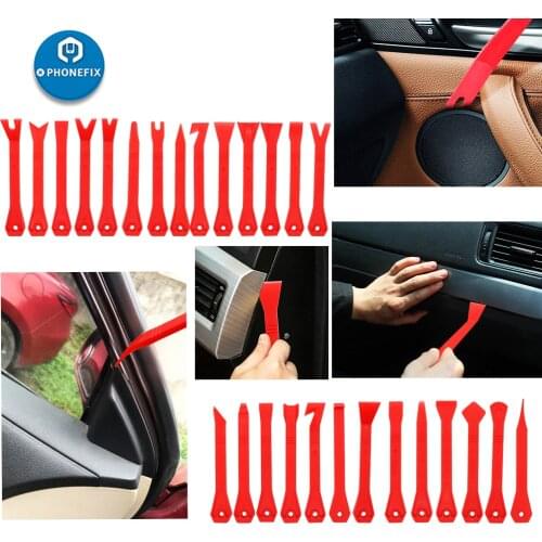 Auto Trim Removal Tool Set Car Door Dash Trim Panel Window Molding Upholstery Fastener Clip Removal Installer Audio Repair Kit