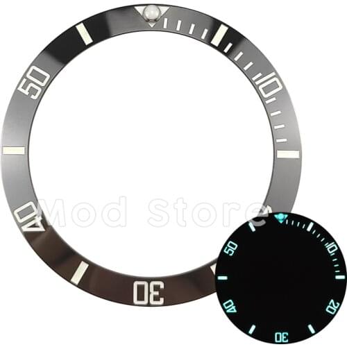 High Quality 38mm BGW9 Lume SUB Style Ceramic Bezel Insert Fit For SKX007/SKX009 Blue Luminous