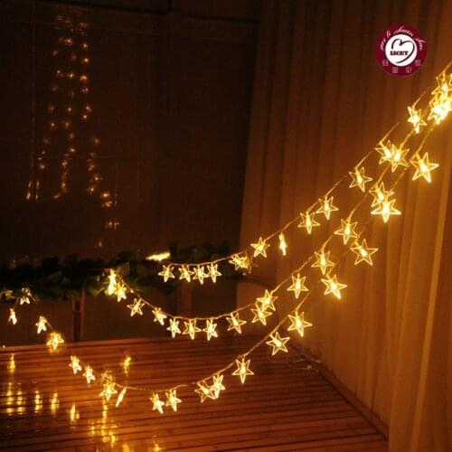 RGB/White 10m LED String Fairy Lights Pearl Star New Year Garland LED Christmas Decorations Lights Outdoor Luces De Navidad