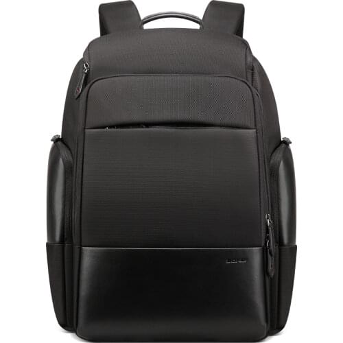 BOPAI Nylon Men Backpack Travel Bag Waterproof Large 17 Inch Laptop Backpack Bag Black Male Travel Backpack 40l USB Rucksack Men