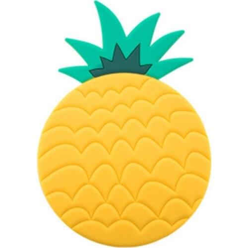 Heat Insulation Placemat Round Fruit Shape Cartoon Easy Clean Placemat Table Cup Mat Home Decoration for Kitchen