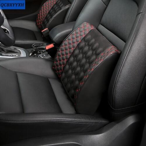Universal Car Back Seat Support Mesh Lumbar Back Brace Support Car Seat Office Home Memory Foam Back Seat Pillow Cushion