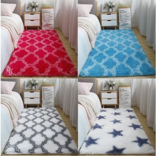 Thicken Rectangle Bedroom Bedside Rug Home Furnishing Bay Window Decoration Carpet Living Room Area Coffee Table Carpet Mat