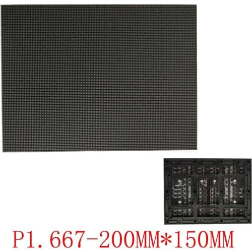 Indoor led display p1.667 200mm *150mm led module hd TV wall advertising screen