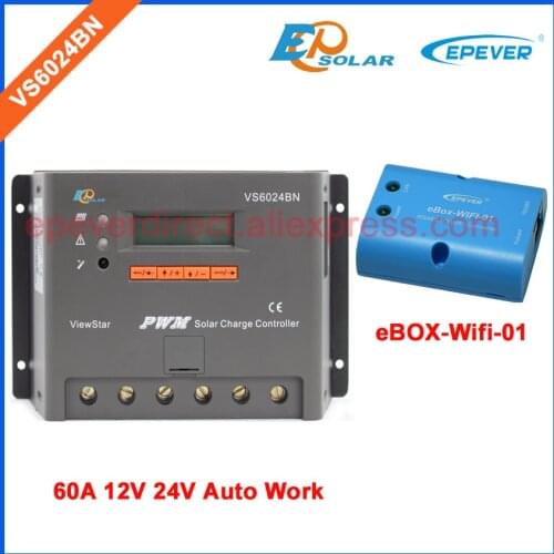 Wifi communication function wifi BOX adapter EPSolar/EPEVER Solar portable controller VS6024BN 60A 60amp 24V PWM regulator