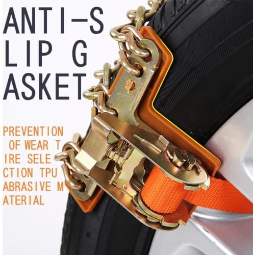 1PC Wear-resistant Steel Car Snow Chains Balance Design Anti-skid Chain For Ice/Snow/Mud Road Safe For Driving