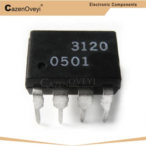 10pcs/lot HCPL3120 DIP8 HCPL-3120 DIP A3120 In Stock