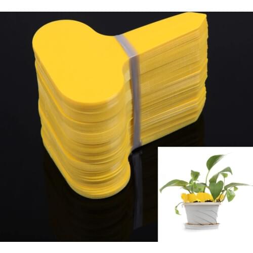 100Pcs T-type Plastic Plants Labels Nursery Flower Pot Thick Tags Marker Goods for Plants Garden Decoration Tools