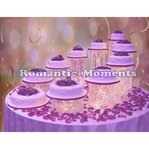 9PCS/LOT Wedding Cake Holders - Wedding Crystal Cake Stand - Wedding Centerpiece - Cake Display - Wedding Decoration Party Props
