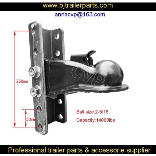 CVP NEW 14000lbs 2-5/16" Adjustable Trailer Coupler w/ Channel / Bolts ,trailer parts