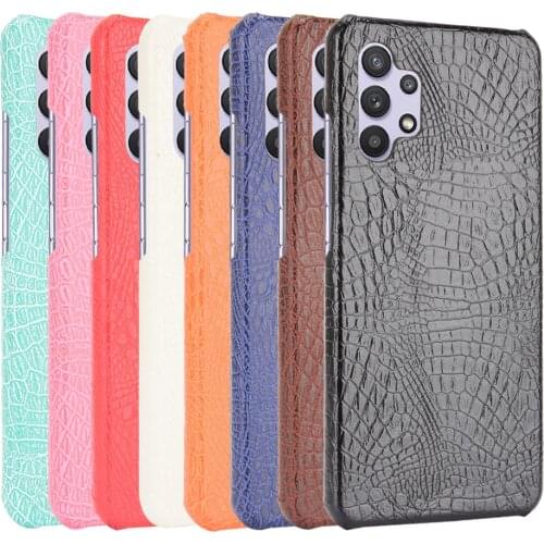 For Samsung Galaxy A32 4G/5G Case Luxury classic Crocodile pattern PU leather Case For Samsung A 32 Galaxy A32 A325F Phone Case