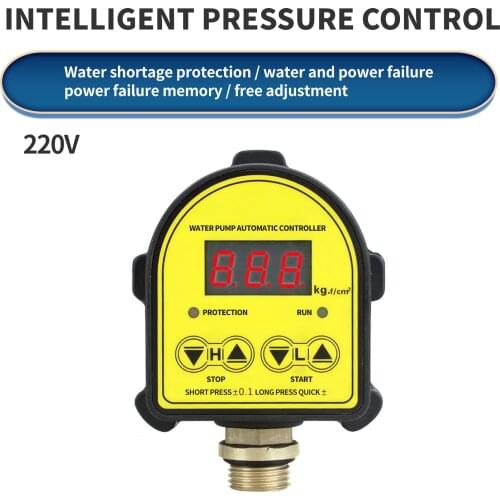 WPC-10 digital water pressure switch digital display 1 piece WPC 10 water pump electronic pressure controller with G1/2" adapter