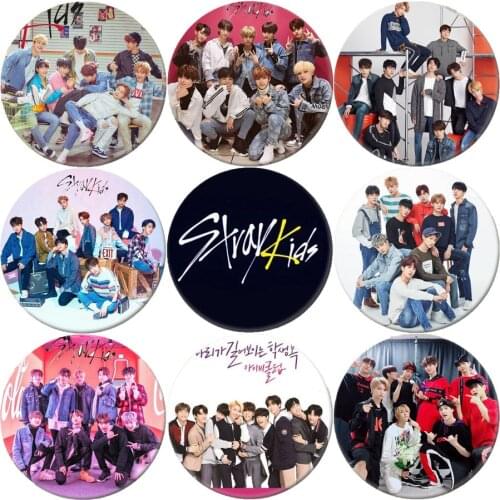 Hot Korea Stray Kids Pin Brooch Fans Idol Boys Cosplay Badge Backpacks Clothes Women Female Love Girl Gift Drop Shipping