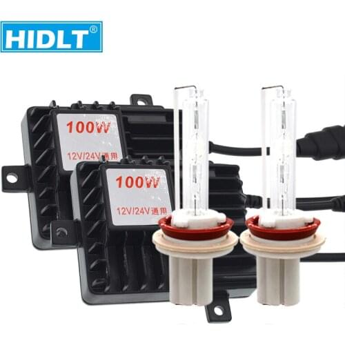HIDLT 1 Set 24V HID Conversion Kit 150W Xenon HID Digital Ballast For Truck Boat D2H H1 H3 H7 H11 4300K-8000K Headlamp Bulbs