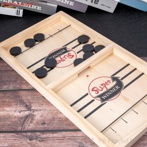 Playful bag Catapult chess Foosball Winner Games Wood toys parent-child interaction table game Early educate toys AB52