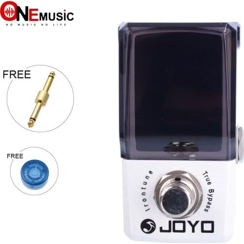 Joyo JF-326 IRONMAN Mini Pedal Irontune High Precision Effect Pedal Tuner with gold pedal connector and MOOER knob