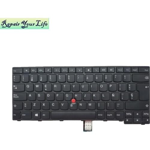 Laptop keyboard SP Spanish for lenovo E455 E450C 9Z.NBJST.11E NSK-241ST 1E black with red pointing cap hot-selling