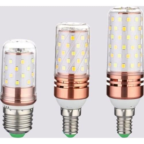 WSFS Hot 3 Color Temperatures Integrated SMD LED Corn Lamp AC85V - 265V Warm White High Light Energy Conservation Small LED Ligh