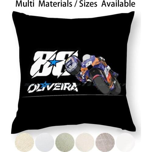 Miguel Oliveira 88 Pillow Case Throw Pillow Cover Cotton Linen Flax Miguel Oliveira Portuguese Spanish France 88 French Japan