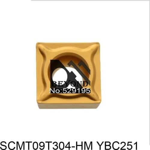 Original SCMT09T304-HM YBC251 SCMT 09T304 HM suitable for SSSCR Lathe Tools for CNC Carbide Inserts Turning Tool Cutter