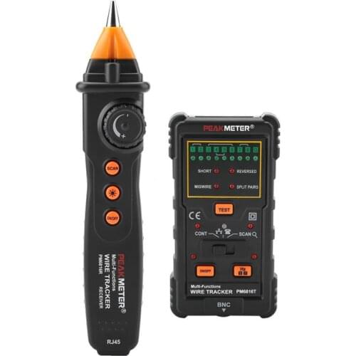 PEAKMETER PM6816 Wire Tracker Network Cable Finder Multifunctional Network Cable Wire Tracker Line Finder RJ45 RJ11