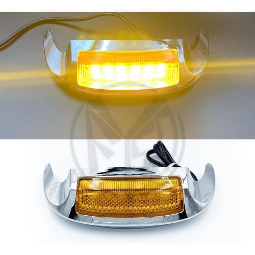 Front LED Fender Tip Light Fit For Harley Electra Street Glide FLH/T FLHX 2014-2017