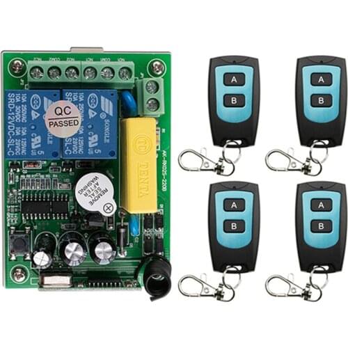 AC 220V 2 CH Channels 2CH RF Wireless Remote Control Switch Remote Control System receiver transmitter 1CH Relay 315/433 MHz