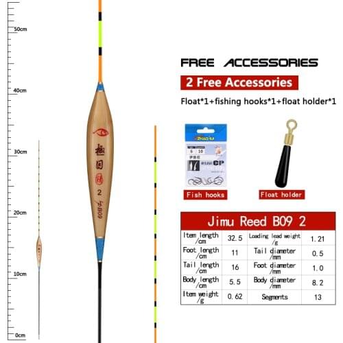 Exquisite Craft Reed Fishing Float 1-3# Crap Preferred Flotador Date Pit Shapte Bobbers Floats Fishing Accessories Tackles(B09)