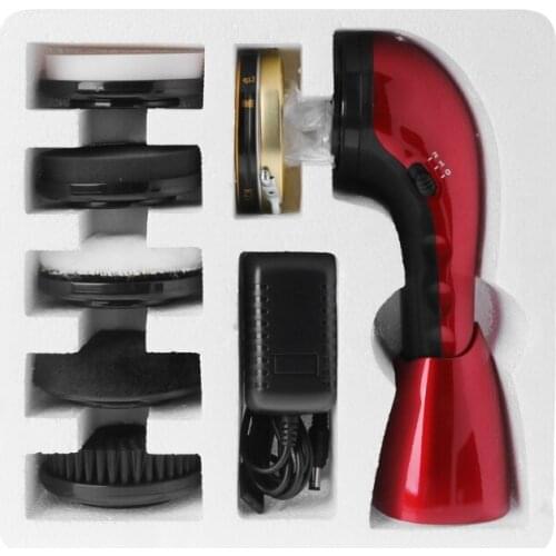 Portable Handheld Automatic Electric Shoe Brush Shine Polisher 2 Ways Power Supply K1AD