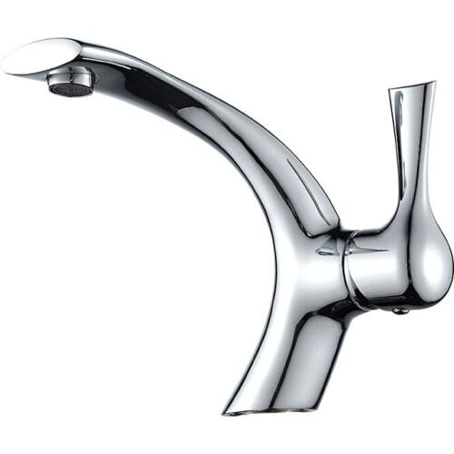 JFaucet Basin Chrome Faucet Modern Bathroom Mixer Tap Single Handle Water Sink Tap Bathroom Accessories