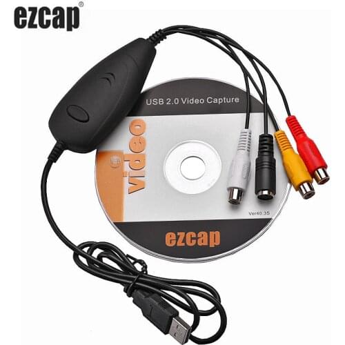 Old Video Tape DV Camera VHS Player DVD Analog Signal To Digital Computer USB 2.0 AV S-video Video Capture Card Recording Device