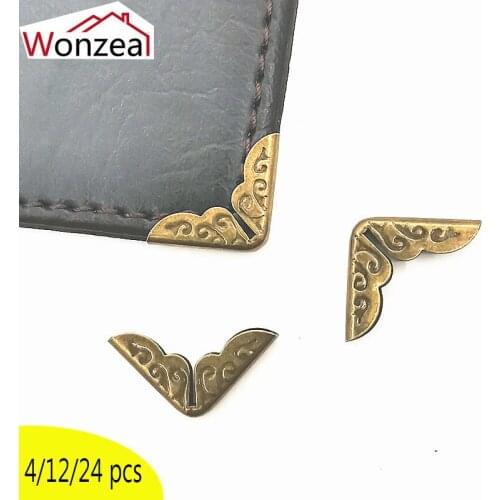 4/12/24PCS Option More Style Book Scrapbooking Albums Menus Folders Corner Protectors DIY Scrapbooking Accessories