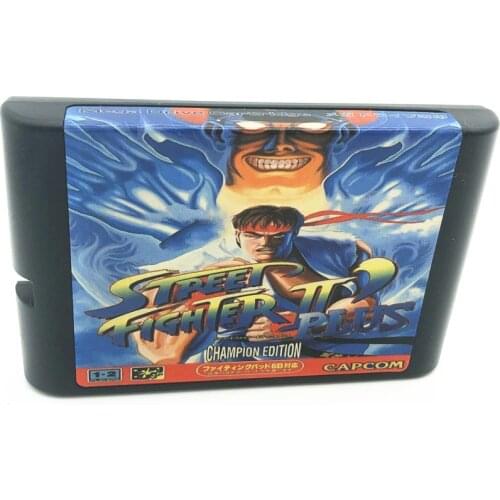 Street Fighting 2 PLUS For SEGA GENESIS & Mega Drive 16 Bit Video Games Conosle