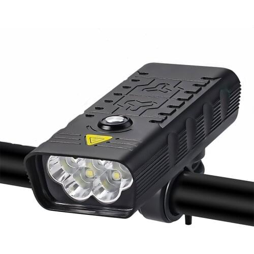 10000mAh Bicycle Light MTB Front Light IPx5 Waterproof 5T6/3T6 LED Headlight USB Charging Super Bright Night Riding Flashlight