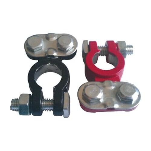 2Pcs Replacement Car Battery Terminal Clamp Clips Aluminum Magnesium Connector