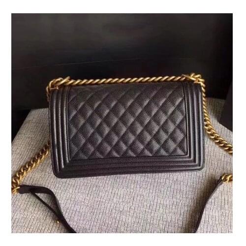 High Quality cassics Bag Women Real Leather Caviar Lambskin Bags Luxury Brand Designer Handbags Fashion Crossbody Le Boy Bag