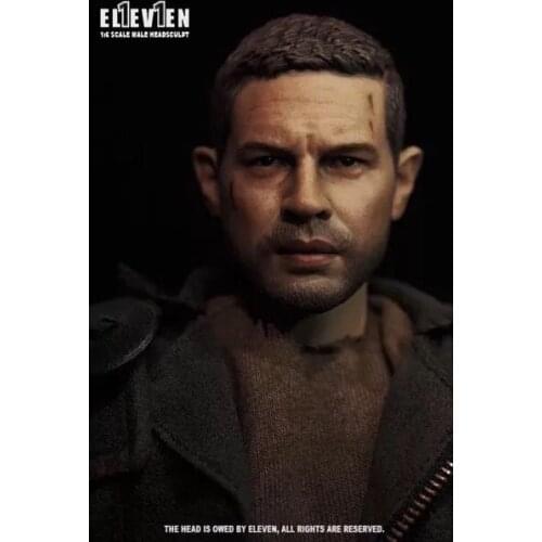 Custom 1/6 Scale Tom Hardy Mad Max Head Sculpt for 12" Action Figure Phicen Hottoy Toys Collection