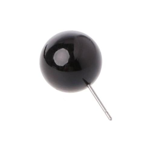 100Pcs Glass Eyes 4 To 14mm Needle Felting Kit Black Beans Puppet Doll Craft